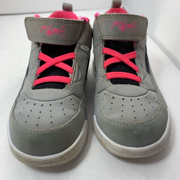 Jordan toddler 684898-016 size 10C pink gray shoe - Picture 3 of 8